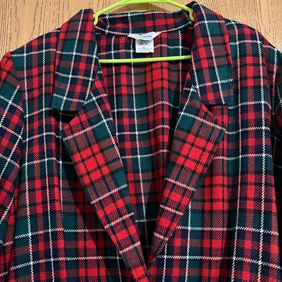 Vintage Styled by Erminia Women’s Red Multi Check Plaid Cardigan Blazer Sz-XXXL - Picture 2 of 7